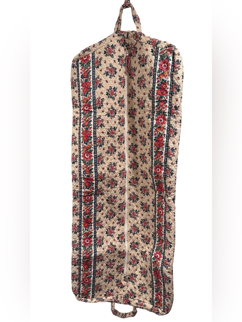 Vtg Vera Bradley "Tea Garden" 1994 Quilted Garment Bag Travel Luggage 55x22 Rare - Picture 4 of 16